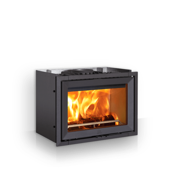 Zestaw kominek powietrzny stalowy KRATKI LUCY BLACK 12 kW Ø 200 z akcesoriami binary 13996 10629 - Zestaw kominek powietrzny stalowy KRATKI LUCY BLACK 12 kW Ø 200 z akcesoriami